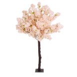 GloboStar® Artificial Garden SALMON CHERRY BLOSSOM TREE 20139 Τεχνητό Διακοσμητικό Δέντρο Σομόν Κερασιά Υ160cm 