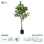 GloboStar® Artificial Garden EUCALYPTUS 20190 Τεχνητό Διακοσμητικό Φυτό Ευκάλυπτος Υ120cm