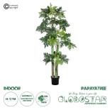 GloboStar® Artificial Garden PAPAYA TREE 20383 Τεχνητό Διακοσμητικό Φυτό  Παπάγια Υ270cm