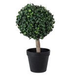 GloboStar® Artificial Garden BUXUS 20404 Τεχνητό Διακοσμητικό Φυτό Πυξός Υ35cm 
