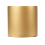 GloboStar® Artificial Garden CHANIA 20453 Πήλινο Κεραμικό Κασπώ Γλάστρα - Flower Pot Χρυσό Φ15cm x Υ15cm
