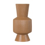 GloboStar® Artificial Garden AMALFI 20469 Πήλινο Κεραμικό Κασπώ Γλάστρα - Flower Pot Κεραμιδί Φ7.5cm x Υ20cm 