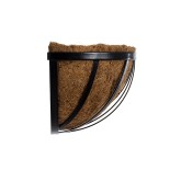 GloboStar® Artificial Garden OINOUSSES 20481 Επιτοίχιο Κασπώ Γλάστρα - Flower Pot από Φλοιό Καρύδας Καφέ Μ61cm x Π19cm x Υ18cm 
