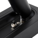 GloboStar® MANHATTAN 61097 Μοντέρνο Χωνευτό Φωτιστικό Τοίχου - Απλίκα Ξενοδοχείου Bed Side LED 3W 405lm 36° AC 220-240V - Reading Light - Μ7 x Π7 x Υ17cm - Φυσικό Λευκό 4500K - Μαύρο