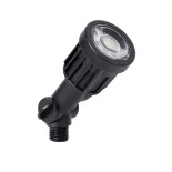 GloboStar® GARDENINI 61544 Καρφωτό Φωτιστικό Σποτ Κήπου LED 5W 550lm 38° DC 24V IP68 Υψηλής Αντοχής ABS IK06 Φ5.5 x Υ13.5cm - Πράσινο 550nm Dimmable - Μαύρο - Bridgelux Chip - 3 Years Warranty