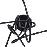 GLOBOSTAR® PAULELI 01127 Μοντέρνο Κρεμαστό Φωτιστικό Οροφής με Ντουί 5 x E27 AC 220-240V IP20 - Μαύρο - Μ76 x Π76 x Υ45cm