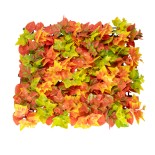 GloboStar® Artificial Garden AUTUMN MAPLE 20349 Τεχνητό Διακοσμητικό Πάνελ Φυλλωσιάς - Κάθετος Κήπος σύνθεση Φθινοπωρινός Σφένδαμος Μ50 x Π50 x Υ10cm 