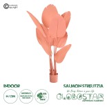 GloboStar® Artificial Garden SALMON STRELITZIA 20366 Τεχνητό Διακοσμητικό Φυτό Σομόν Στερλίτσια Υ120cm