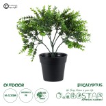 GloboStar® Artificial Garden EUCALYPTUS 20392 Τεχνητό Διακοσμητικό Φυτό Ευκάλυπτος Υ30cm