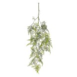 GloboStar® Artificial Garden FERN HANGING BRANCH 20410 Τεχνητό Διακοσμητικό Κρεμαστό Φυτό Φτέρη Υ89cm