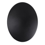 GloboStar® HELIO-R 60493 Φωτιστικό Τοίχου - Απλίκα Αρχιτεκτονικού Φωτισμού Εσωτερικού/Εξωτερικού Χώρου LED 10W 1200lm 120° x 360° AC 220-240V Αδιάβροχο IP65 Φ21 x Π5cm - Φυσικό Λευκό 4500K - Μαύρο - Στρόγγυλο - Bridgelux Chip - 3 Years Warranty