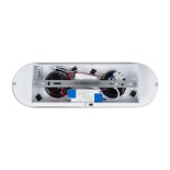 GloboStar® NESPO 61212 Φωτιστικό Οροφής Linear Design LED CCT με Κινούμενα Σποτ LED Spot Downlight 36W 4032lm 360° & 45° AC 220-240V - Εναλλαγή Φωτισμού μέσω Διακόπτη On/Off All In One Ψυχρό 6000k+Φυσικό 4500k+Θερμό 2700k Μ40 x Π13 x Υ6.5cm - Μαύρο