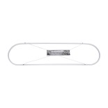 GLOBOSTAR® BOLIVAR 61272 Μοντέρνο Κρεμαστό Φωτιστικό Οροφής LED 54W 5400lm 360° AC 220-240V IP20 Ρυθμιζόμενο Λευκό CCT με Χειριστήριο από 2700K έως 6000K Dimmable - Lumileds SMD Chip - Λευκό Ματ - Μ120 x Π30 x Υ2cm - 3 Χρόνια Εγγύηση