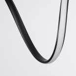 GloboStar® SPIRALE 61283 Κρεμαστό Φωτιστικό Οροφής Design LED CCT 75W 8400lm 300° AC 220-240V - Εναλλαγή Φωτισμού μέσω Τηλεχειριστηρίου All In One Ψυχρό 6000k+Φυσικό 4500k+Θερμό 2700k Dimmable Μ72 x Π25 x Υ30cm - Μαύρο - 3 Years Warranty