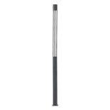 GloboStar® CANCUN 61510 Urban Light Φωτιστικό Πάρκου - Πλατείας - Κήπου Ύψους 3.5 μέτρων LED 40W 5440lm 60° AC100-240VAC IP67 IK09 - D15.5 x H350cm - Anthracite Grey - Φυσικό Λευκό 4000K - LUMILEDS - MEAN WELL DRIVER - 5 Years Warranty