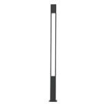 GloboStar® MONTERREY 61512 Urban Light Φωτιστικό Πάρκου - Πλατείας - Κήπου Ύψους 3.5 μέτρων LED 40W 5440lm 60° AC100-240VAC IP67 IK09 - Μ20 x Π20 x Υ350cm - Anthracite Grey - Φυσικό Λευκό 4000K - LUMILEDS - MEAN WELL DRIVER - 5 Years Warranty