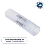 GloboStar® 70659 Σύνδεσμος I με Καρφάκια για RGB Φωτοσωλήνα LED 360° Degree 2 Pin