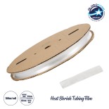GLOBOSTAR® SHRINKTUBE 79968 Θερμοσυστελλόμενο Μακαρόνι Στεγανοποίησης για Neon Flex LED Αδιάβροχο IP65 - Διάφανο - Μ10000 x Π2 x Υ2cm/Π1 x Υ1cm - Ρολό 100 Μέτρων