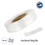 GloboStar® 79969 Θερμοσυστελλόμενο - Μακαρόνι Φ30mm/15mm - Ρολό Μήκους 25m Στεγανοποίησης για Όλες τις Neon Flex LED DC 24V & DC 230V Αδιάβροχο IP65 Φ21 x Υ5.5cm - Διάφανο