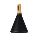 GLOBOSTAR® CALYPSO 01334-C Μοντέρνο Κρεμαστό Φωτιστικό Οροφής με Ντουί 1 x E27 AC 220-240V IP20 - Μαύρο & Μπρούτζινο - Μ25 x Π25 x Υ40cm