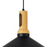 GLOBOSTAR® CALYPSO 01334 Μοντέρνο Κρεμαστό Φωτιστικό Οροφής με Ντουί 3 x E27 AC 220-240V IP20 - Μαύρο & Μπρούτζινο - Μ110 x Π110 x Υ35cm - Σετ 3 Τεμαχίων