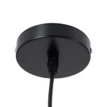 GLOBOSTAR® CALYPSO 01334 Μοντέρνο Κρεμαστό Φωτιστικό Οροφής με Ντουί 3 x E27 AC 220-240V IP20 - Μαύρο & Μπρούτζινο - Μ110 x Π110 x Υ35cm - Σετ 3 Τεμαχίων
