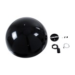 GLOBOSTAR® LUNE 01342 Μοντέρνο Κρεμαστό Φωτιστικό Οροφής με Ντουί 1 x E27 AC 220-240V IP20 - Μαύρο & Χρυσό - Μ60 x Π60 x Υ30cm