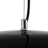 GLOBOSTAR® LUNE 01342 Μοντέρνο Κρεμαστό Φωτιστικό Οροφής με Ντουί 1 x E27 AC 220-240V IP20 - Μαύρο & Χρυσό - Μ60 x Π60 x Υ30cm