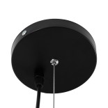 GLOBOSTAR® LUNE 01342 Μοντέρνο Κρεμαστό Φωτιστικό Οροφής με Ντουί 1 x E27 AC 220-240V IP20 - Μαύρο & Χρυσό - Μ60 x Π60 x Υ30cm