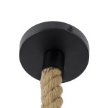 GLOBOSTAR® SPIRIT 01607 Boho Κρεμαστό Φωτιστικό Οροφής με Ντουί 1 x E27 AC 220-240V IP20 - Μπεζ - Μ35 x Π35 x Y30cm