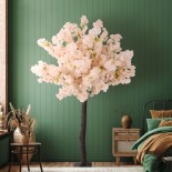 GloboStar® Artificial Garden SALMON CHERRY BLOSSOM TREE 20139 Τεχνητό Διακοσμητικό Δέντρο Σομόν Κερασιά Υ160cm 