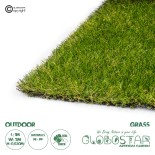 GloboStar® Artificial Garden AUTUMN GRASS 20149 Τεχνητό Συνθετικός Χλοοτάπητας Διακοσμητικό Γρασίδι - Γκαζόν για Ανάπλαση Κήπου - με Πλάτος 2m και Ύψος Πέλους 30mm Μ100 x Π200 x Υ3cm (Πωλείται ανά 2τ.μ.) Εξωτερικού Χώρου IP68 UV Certified Protection