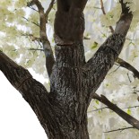 GloboStar® Artificial Garden BIANCA CHERRY BLOSSOM TREE 20362 Τεχνητό Διακοσμητικό Δέντρο Λευκό Άνθος Κερασιάς Υ350cm