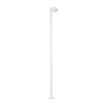GloboStar® GARDENIA 60509 Φωτιστικό Κήπου - Πάρκου - Πλατείας - Κολωνάκι Αρχιτεκτονικού Φωτισμού Εξωτερικού Χώρου LED 7W 700lm 60° AC220-240V Αδιάβροχο IP65 - Σώμα Αλουμινίου & Tempered Glass - Μ15 x Π18 x Υ180cm - Θερμό Λευκό 2700K - Λευκό - Bridgelux Ch