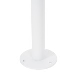 GloboStar® GARDENIA 60509 Φωτιστικό Κήπου - Πάρκου - Πλατείας - Κολωνάκι Αρχιτεκτονικού Φωτισμού Εξωτερικού Χώρου LED 7W 700lm 60° AC220-240V Αδιάβροχο IP65 - Σώμα Αλουμινίου & Tempered Glass - Μ15 x Π18 x Υ180cm - Θερμό Λευκό 2700K - Λευκό - Bridgelux Ch
