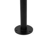 GloboStar® GARDENIA 60511 Φωτιστικό Κήπου - Πάρκου - Πλατείας - Κολωνάκι Αρχιτεκτονικού Φωτισμού Εξωτερικού Χώρου LED 7W 700lm 60° AC220-240V Αδιάβροχο IP65 - Σώμα Αλουμινίου & Tempered Glass - Μ15 x Π18 x Υ180cm - Θερμό Λευκό 2700K - Μαύρο - Bridgelux Ch