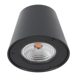 GloboStar® GARDENIA 60798 Φωτιστικό Τοίχου - Απλίκα Αρχιτεκτονικού Φωτισμού Εσωτερικού/Εξωτερικού Χώρου Up or Down LED 7W 700lm 60° AC220-240V Αδιάβροχο IP65 - Σώμα Αλουμινίου & Tempered Glass - Μ9.5 x Π13 x Υ7.7cm - Θερμό Λευκό 2700K - Γκρι Ανθρακί - Bri