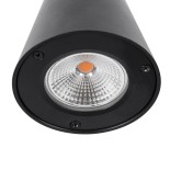 GloboStar® GARDENIA 60799 Φωτιστικό Τοίχου - Απλίκα Αρχιτεκτονικού Φωτισμού Εσωτερικού/Εξωτερικού Χώρου Up or Down LED 7W 700lm 60° AC220-240V Αδιάβροχο IP65 - Σώμα Αλουμινίου & Tempered Glass - Μ9.5 x Π13 x Υ7.7cm - Θερμό Λευκό 2700K - Μαύρο - Bridgelux 