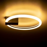 GLOBOSTAR® CINDERELLA 60976 Μοντέρνο Φωτιστικό Οροφής LED 16W 1792lm 360° AC 220-240V IP20 Ρυθμιζόμενο Λευκό CCT με On/Off 2700K/4500K/6000K - Lumileds SMD Chip - Μαύρο Ματ - Μ28.5 x Π28.5 x Υ5cm - 3 Χρόνια Εγγύηση