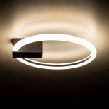 GLOBOSTAR® CINDERELLA 60976 Μοντέρνο Φωτιστικό Οροφής LED 16W 1792lm 360° AC 220-240V IP20 Ρυθμιζόμενο Λευκό CCT με On/Off 2700K/4500K/6000K - Lumileds SMD Chip - Μαύρο Ματ - Μ28.5 x Π28.5 x Υ5cm - 3 Χρόνια Εγγύηση