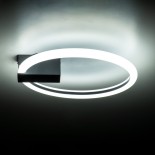 GLOBOSTAR® CINDERELLA 60976 Μοντέρνο Φωτιστικό Οροφής LED 16W 1792lm 360° AC 220-240V IP20 Ρυθμιζόμενο Λευκό CCT με On/Off 2700K/4500K/6000K - Lumileds SMD Chip - Μαύρο Ματ - Μ28.5 x Π28.5 x Υ5cm - 3 Χρόνια Εγγύηση