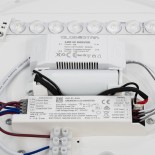 GloboStar® EMERGANO 60992 Πλαφονιέρα Οροφής LED 30W 3000lm 120° AC 220-240V με Ενσωματωμένο Σύστημα Emergency Li-ion 3450mAh/12.8Wh με Αυτονομία έως 3hrs - Αδιάβροχη IP54 Φ38 x Υ5.3cm Ψυχρό Λευκό 6000K - Λευκό - Bridgelux Chips - 3 Years Warranty