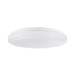 GloboStar® EMERGANO 60993 Πλαφονιέρα Οροφής LED 30W 2850lm 120° AC 220-240V με Ενσωματωμένο Σύστημα Emergency Li-ion 3450mAh/12.8Wh με Αυτονομία 3hrs - Αδιάβροχη IP54 Φ38 x Υ5.3cm Φυσικό Λευκό 4500K - Λευκό - Bridgelux Chips - 3 Years Warranty