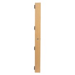 GloboStar® MAKEUP MIRROR-60x90-1 Μοντέρνος Καθρέπτης Μακιγιάζ με Πλαίσιο Φυσικού Ξύλου με Διακόπτη On/Off 10 x E27 AC220-240V - Μ60 x Π7 x Υ90cm - Μπεζ Δρυς