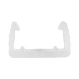 GloboStar® 70549 Πλαστική PVC Βάση Στήριξης για Όλες τις Πολύχρωμες RGB EPISTAR Wide Ταινίες LED Διπλής Σειράς DC 230V IP68 - Μ1.5 x Π2 x Υ1.1cm