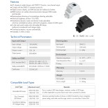 GloboStar® 70672 S1-D1 SKYDANCE AC Triac DMX Dimmer Din Rail Ράγας 1 Καναλιού AC 100-240V 1 x 2A 480W - Max 2A 480W - IP20 DMX512 Μ11.5 x Π5 x Υ6.5cm - 5 Years Warranty