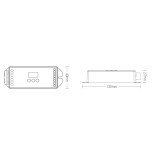 GloboStar® 71423 DL-X Mi-BOXER DC DALI & Push Dimming 5 in 1 High Speed Controller / Dimmer 5 Καναλιών DC 12-24V 5 x 6A 144W - Max 20A 480W - IP20 RGBW+WW Μ13 x Π5 x Υ2.5cm - 5 Years Warranty