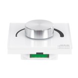 GloboStar® 71454 S1-K SKYDANCE AC Smart RF 2.4Ghz & Ροοστάτη - Push ON/OFF Triac Dimming AC100-240V σε AC100-240V 1 x 1.5A 360W - Max 1.5A 360W - IP20 - Λευκό Σώμα - Μ8.5 x Π8.5 x Υ5cm - 5 Years Warranty