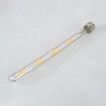 GloboStar® 99020 Λάμπα LED Long Filament E27 T30 Σωλήνας 8W 800lm 360° AC 220-240V IP20 Φ3 x Υ30cm Θερμό Λευκό 2700K με Διάφανο Γυαλί - Dimmable - 3 Years Warranty