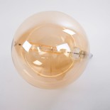 GloboStar® 99030 Λάμπα LED Long Filament E27 G380 ORBITAL Γλόμπος 10W 800lm 360° AC 220-240V IP20 Φ38 x Υ55cm Ultra Θερμό Λευκό 2200K με Μελί Γυαλί - Dimmable - 3 Years Warranty - The Bigger Bulb in Greece